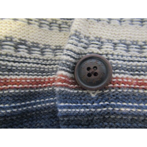Lucky Brand Cardigan Sherpa Lined Southwestern Grandpa Sweater Shawl Collar L - Picture 5 of 6